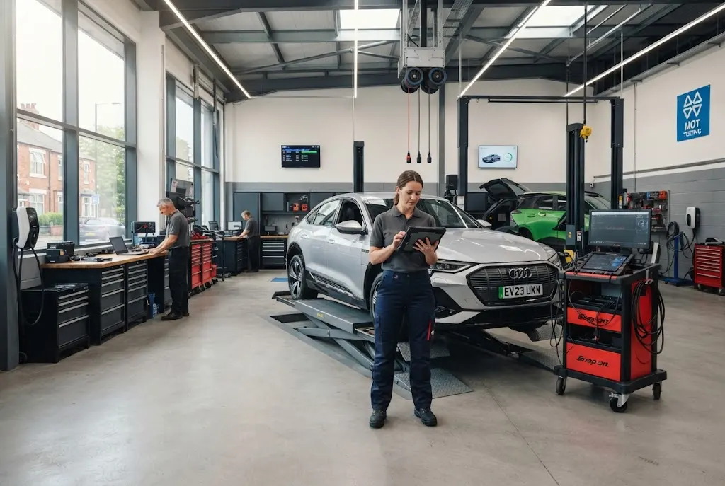 Automotive service business preparing for future vehicle technology