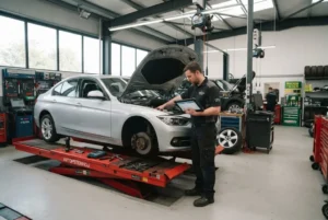 Car service cost and professional garage pricing