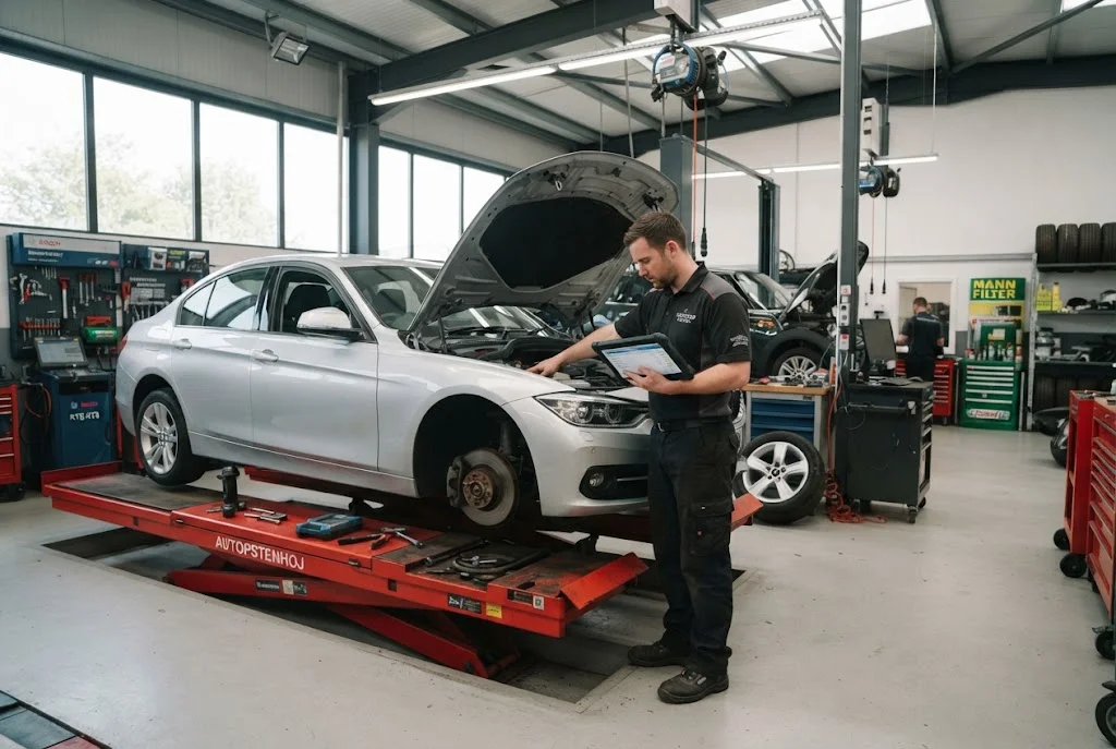 Car service cost and professional garage pricing