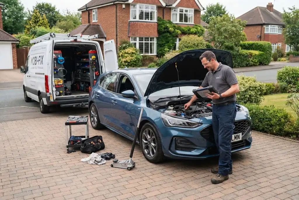 Mobile auto service with a professional mobile mechanic