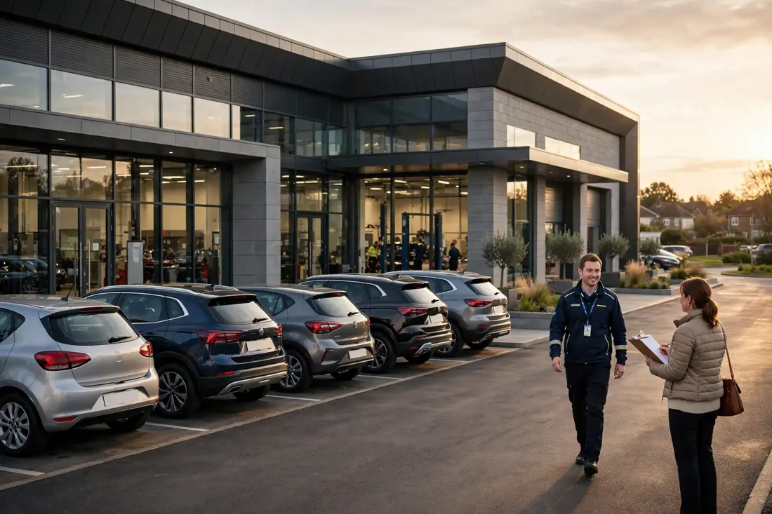 Toyota service at a franchised UK service centre